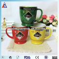 ceramic coffee cup with special decal / turkish ceramic mug